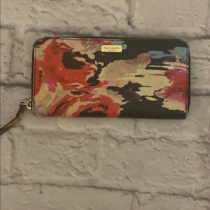 Kate Spade Artistic Red and Black Wallet